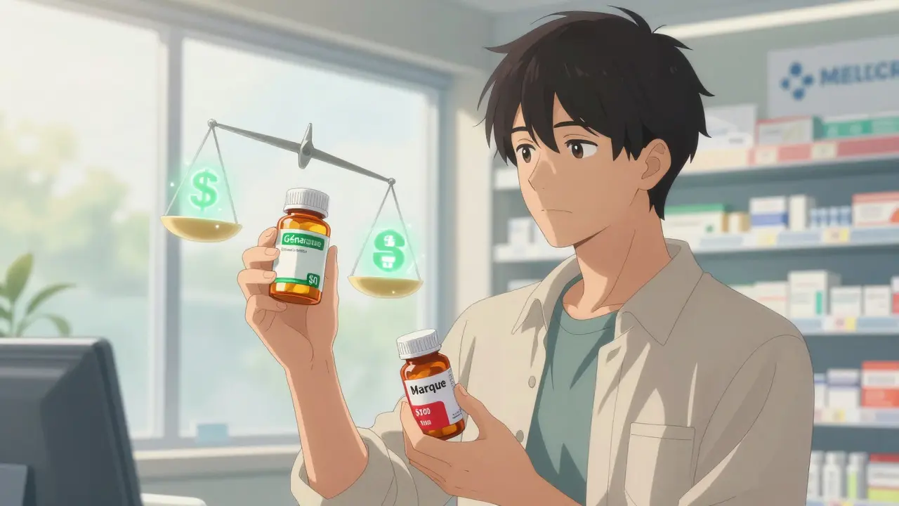 Copay génériques vs copay marques : coûts moyens en 2024