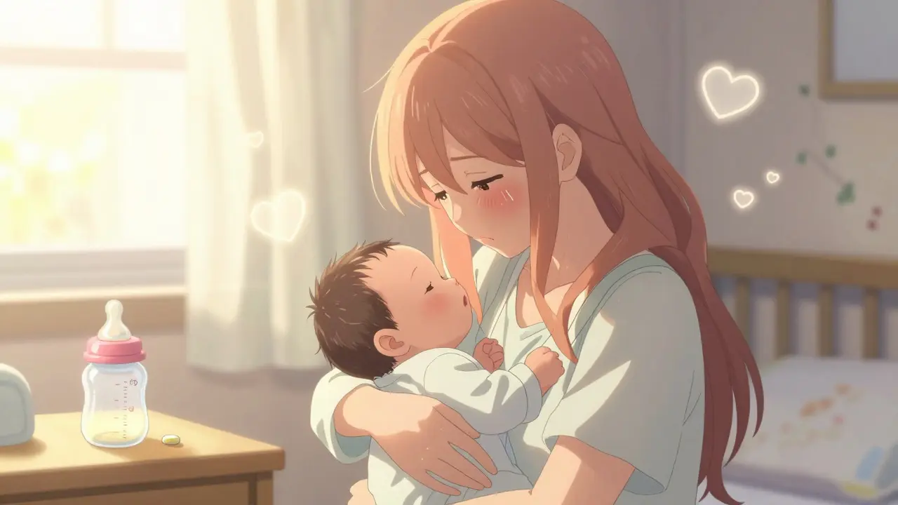 Traitement de la dépression post-partum : effets secondaires des antidépresseurs pendant l'allaitement