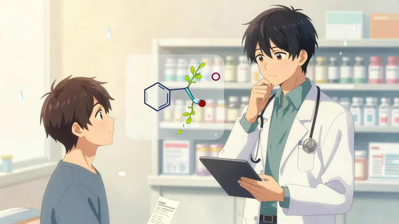 Un médecin et un patient comprennent ensemble qu'une pilule sans marque est aussi efficace.